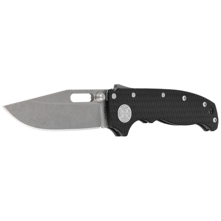 Demko AD20.5 Clip Point Knife Black G10, Stonewashed CPM S35VN by Andrew Demko (205-S35-CPB)
