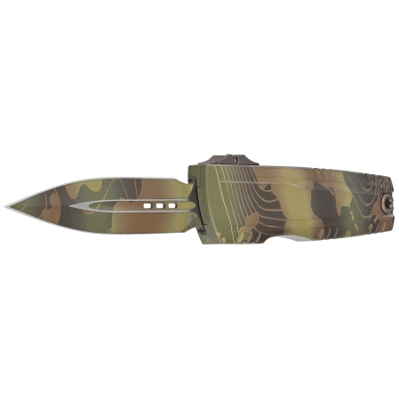 Microtech Luminary ZBP D/E Signature OTF Knife Topographic Badlands/Bazooka Camo Aluminum, Topographic Badlands/Bazooka Camo M390MK by Tony Marfione (1270-1TPBNBOCS)