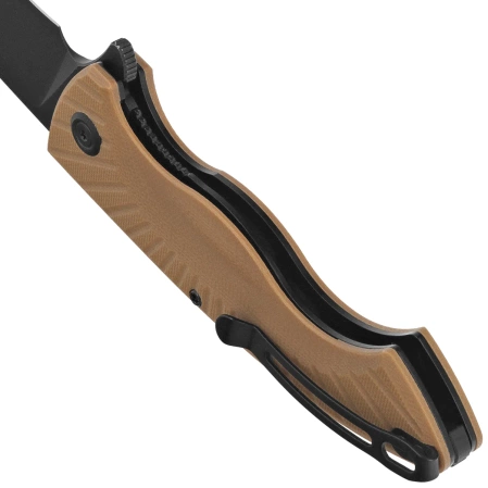 Nóż składany Kubey Timberwolf Tan G10, Blackwashed 14C28N (KU208H)
