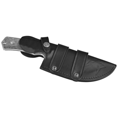 Fox Oxylos Knife Black Micarta, Stonewashed N690 (FX-616-1 MB)