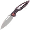 Nóż składany RikeKnife Thor6 Black / Purple Titanium, Satin M390 (RK Thor6-M-BP)