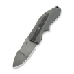 WeKnife Coral SLT Gray Titanium/Marble Carbon Fiber, Gray Stonewashed 20CV by Gustavo T. Cecchini (WE24044-2)