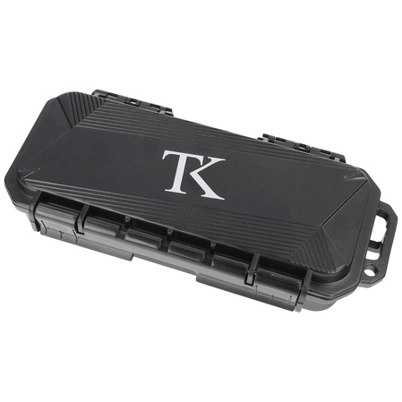 TacKnives TAKCOM Stinger DP Black Aluminum, DLC 154CM OTF automatic knife