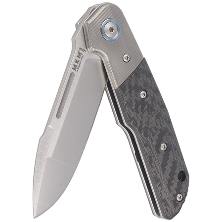 Nóż składany MKM Clap Carbon Fiber, Satin M390 by Bob Terzuola (MK LS01-CT)