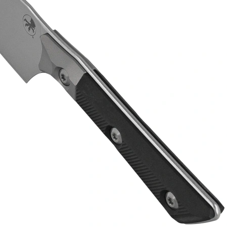 Nóż kuchenny Microtech Santoku 4.2'' Titanium Bolster/Black G10, Stonewashed M390MK (3300B-10BK)