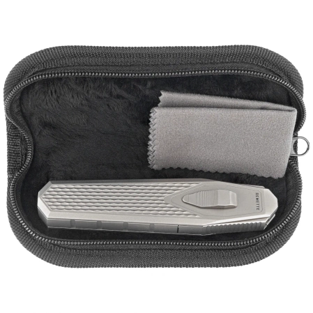 Remette Swordfish Titanium / Yellow Green Carbon Fiber, Pearlescent M390 (ZL101A2)