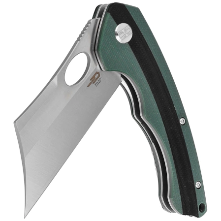 Bestech Knife Skirmish Green / Black G10, Satin D2 (BG44A)