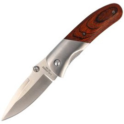 Nóż składany Herbertz CJH Pakka Wood/Steel, Satin 420 (230012)