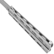 Third Decor Habitat Balisong Stainless Steel, Satin Butterfly Knife (10967)
