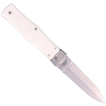 Mikov Predator White ABS, Mirror switchblade (241-NH-1/KP WHITE)