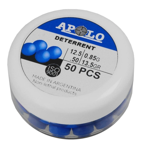 Apolo Deterrent Poly Light .50 cal polymer rounds, 0.85 g, 50 pcs