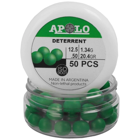 Apolo Deterrent Poly Heavy .50 cal polymer rounds, 1.34 g, 50 pcs
