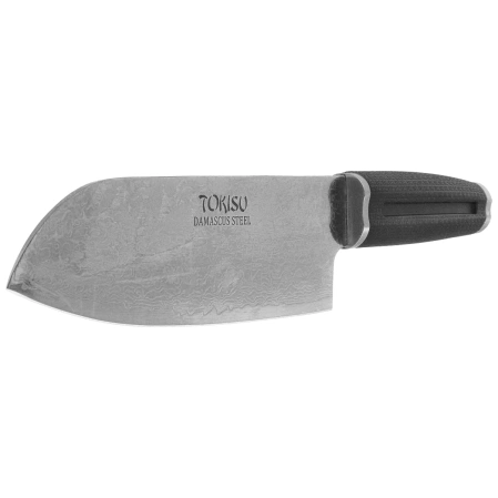 Nóż kuchenny Tokisu Santoku Black Rubber, Damascus (17477)