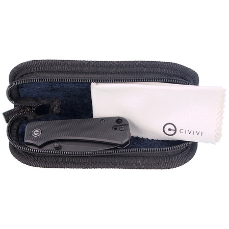 CIVIVI Knife Baby Banter Black G10, Black Stonewashed by Ben Petersen (C19068S-2)