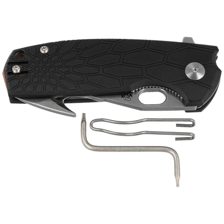 Nóż składany Fox Core Hunter Black FRN, Stonewashed Becut by Jesper Voxnæs (FX-624 B)