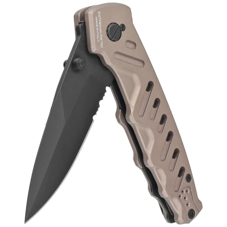 Nóż składany Extrema Ratio Caimano Nero N.A. Tactical Mud Aluminium, Black MIL-C N690 (04.1000.0166/BLK/TM)