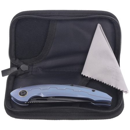 Bestech Marukka Blue Titanium, Black Stonewashed M390 by Kombou Knife (BT2002B)