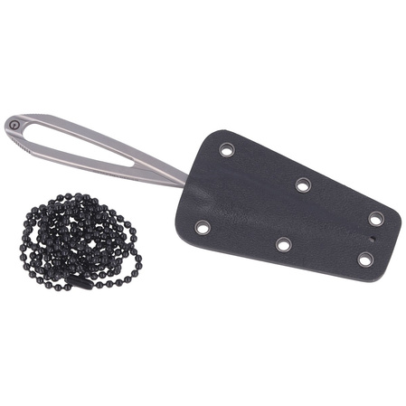 CIVIVI D-Art Neck Knife, Silver Bead Blasted D2 by Ostap Hel (C21001-1)