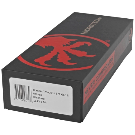 Microtech Combat Troodon Gen III S/E OTF Knife Orange Aluminum, Black M390MK by Tony Marfione (1143-1OR)