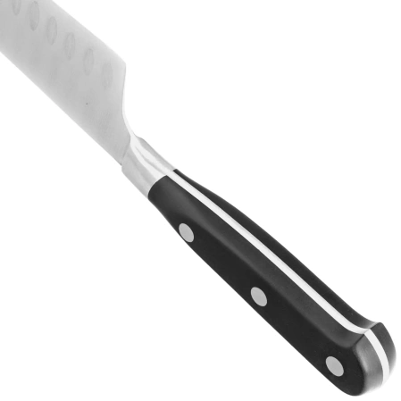 MAM Santoku Granton Edge Black Polimer, Polished X30Cr13 (66903)