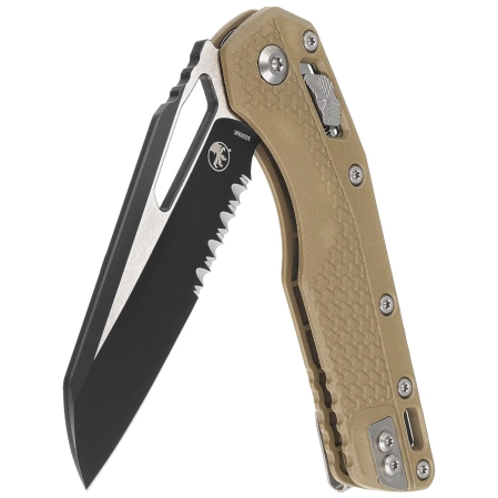 Microtech MSI S/E Ram-Lok OD Green Tri-Grip Polymer, Black/Satin P/S M390MK by Tony Marfione (210T-2PMOD)