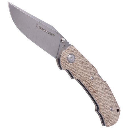 Viper Turn Essential Natural Canvas Micarta, Satin M390 by Fabrizio Silvestrelli Knife (V5988CN)