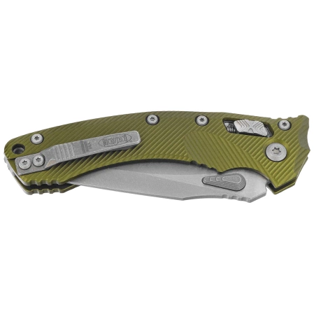 Microtech Amphibian Ram-Lok Knife Fluted OD Green Aluminum , Apocalyptic M390MK by Tony Marfione (137RL-10APFLOD)