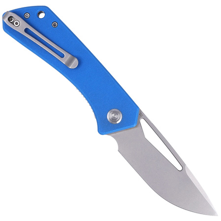 Nóż składany Kubey Thalia Blue G10, Beadblasted D2 (KU331B)