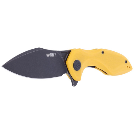 Kubey Knife Noble, Yellow G10, Dark Stonewashed D2 (KU236D)