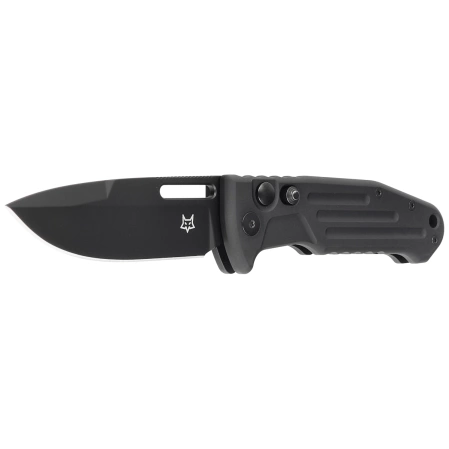 Fox New Smarty SP Automatic Knife Black Aluminum, Black PVD N690Co by Stefano De Lorenzi (FX-503SP B)