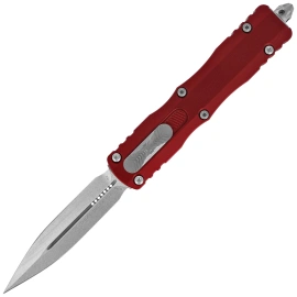 Microtech Dirac Delta D/E OTF Knife Merlot Aluminum, Stonewashed by Tony Marfione (227-10MR)