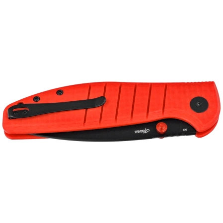 Bestechman Knife Goodboy Red G10, Black PVD D2 by Keanu Alfaro (BMK04L)