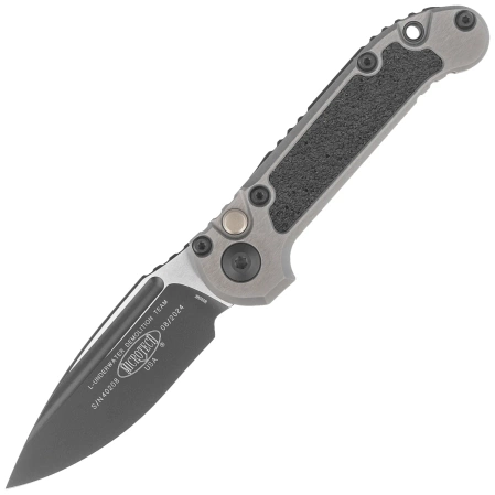Microtech LUDT Gen III S/E Automatic Knife Natural Clear Aluminum, Black M390MK by Tony Marfione (1135-1NC)