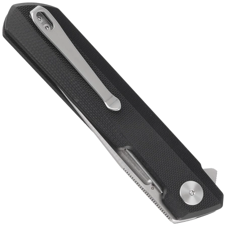 Bestechman Knife Dundee Black G10, Stonewash / Satin D2 by Ostap Hel (BMK01A)