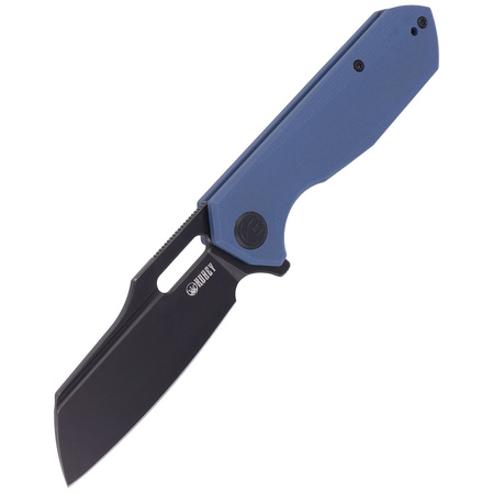 Kubey Atlas Knife Blue G10, Dark Stonewashed 14C28N by Jelly Jerry (KU328B)