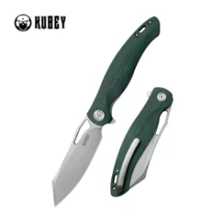 Nóż składany Kubey Drake KU239K Green G10, Bead Blasted AUS-10 by Maksim Tkachuk