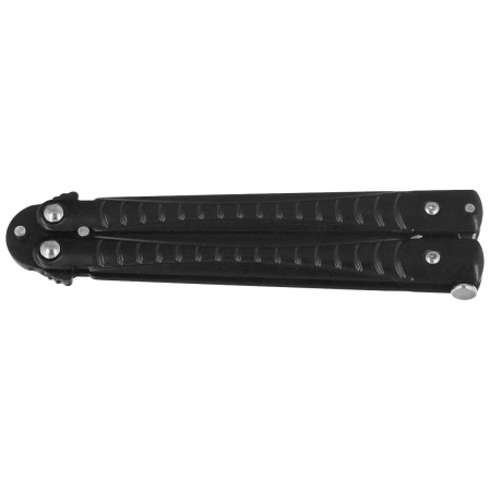 Nóż motylek Martinez Albainox Balisong Black Steel, Black 3Cr13Mov (02206)