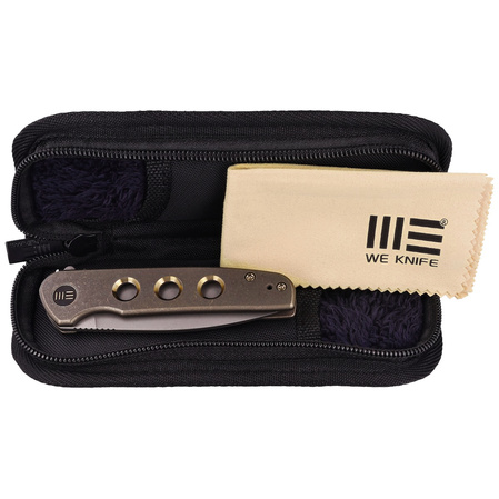 WE Knife Shakan LE No 172/210 Bronze Titanium, Gray Stonewashed CPM 20CV (WE20052B-2)