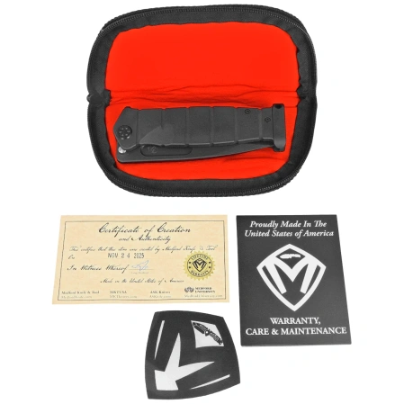 Nóż składany Medford USMC FF Black DLC Titanium, Black DLC HW/Clip, Black DLC S90V by Greg Medford (MK2049PQ-30PV-TPCP-PP)