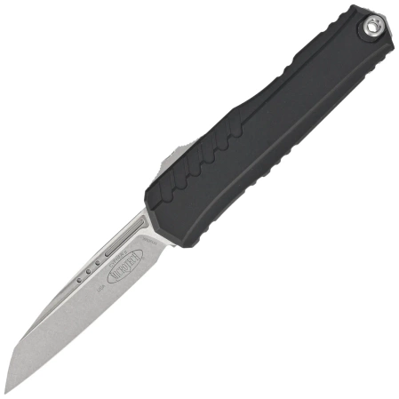 Microtech Cypher II S/E OTF Knife Black Aluminum, Stonewashed M390MK by Deryk Munroe and Tony Marfione (1241-10)