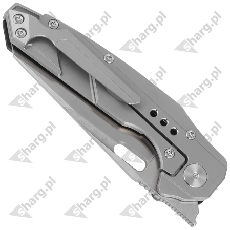 Bestech Nyxie Grey Titanium/Carbon Fiber, Stonewashed/Satin CPM S35VN by Todd Knife and Tool Knife (BT2209C)