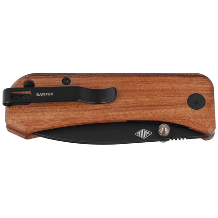 WE Knife Banter Cuibourtia Wood, Black Stonewashed CPM-S35VN by Ben Petersen (2004K)