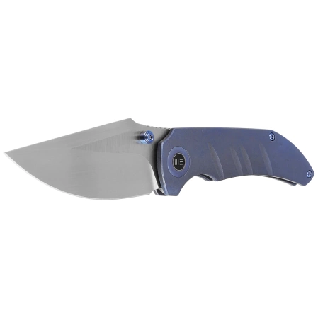 WE Knife Riff-Raff Blue Titanium, Hand Rubbed Satin CPM 20CV by Matthew Christensen (WE22020B-2)