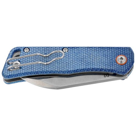 BlackFox Teeny Knife Blue Micarta, Satin D2 (BF-785 MIBL)