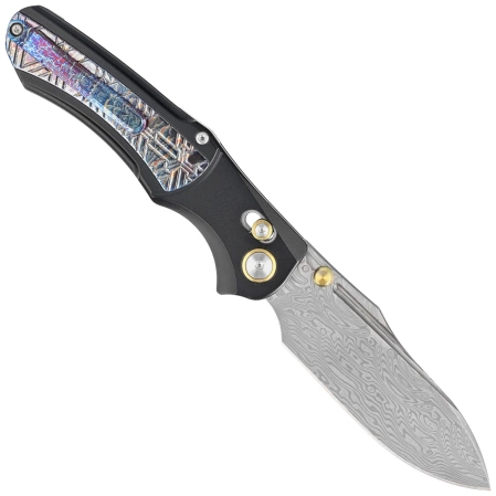Nóż składany Remette Chameleon Black / Ligtning Storm Titanium, Color Damascus (WD109-D)