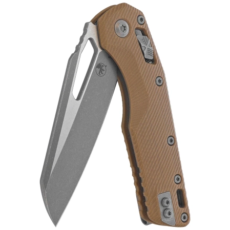 Nóż składany Microtech MSI S/E Tan Fluted G10, Apocalyptic M390MK by Tony Marfione (210-10APFLGTTA)