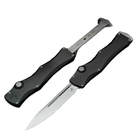 Microtech Halo Gen IV S/E Marfione Select OTF Knife Black Aluminum, Stonewashed M390MK by Tony Marfione (1150-10MS1)