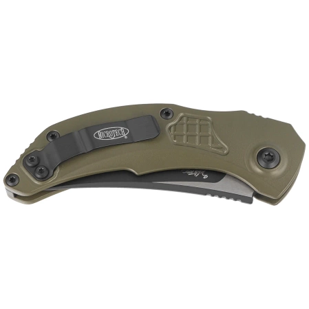 Microtech Brachial Auto OD Green Aluminium, Black M390 by Bastien Coves and Tony Marfione (268A-1OD)