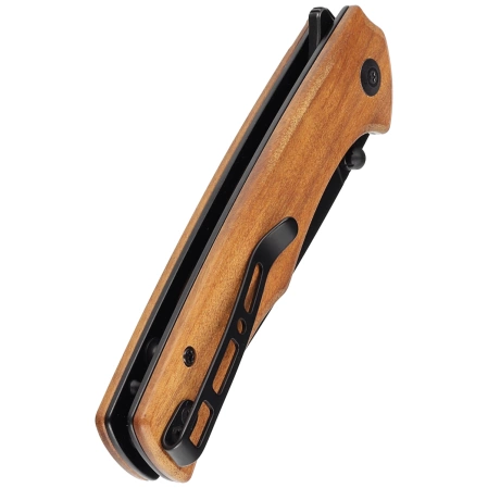 Nóż składany Sencut Crowley Guibourtia Wood, Black Stonewashed D2 (S21012-5)