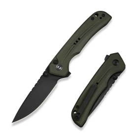 Civivi Tarask Knife OD Green G10, Black Stonewashed Nitro-V (C25023C-2)
